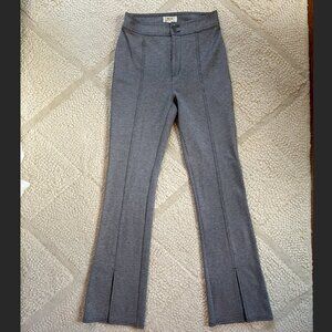 Anthropologie Maeve Slit Front Seamed Flare Pants